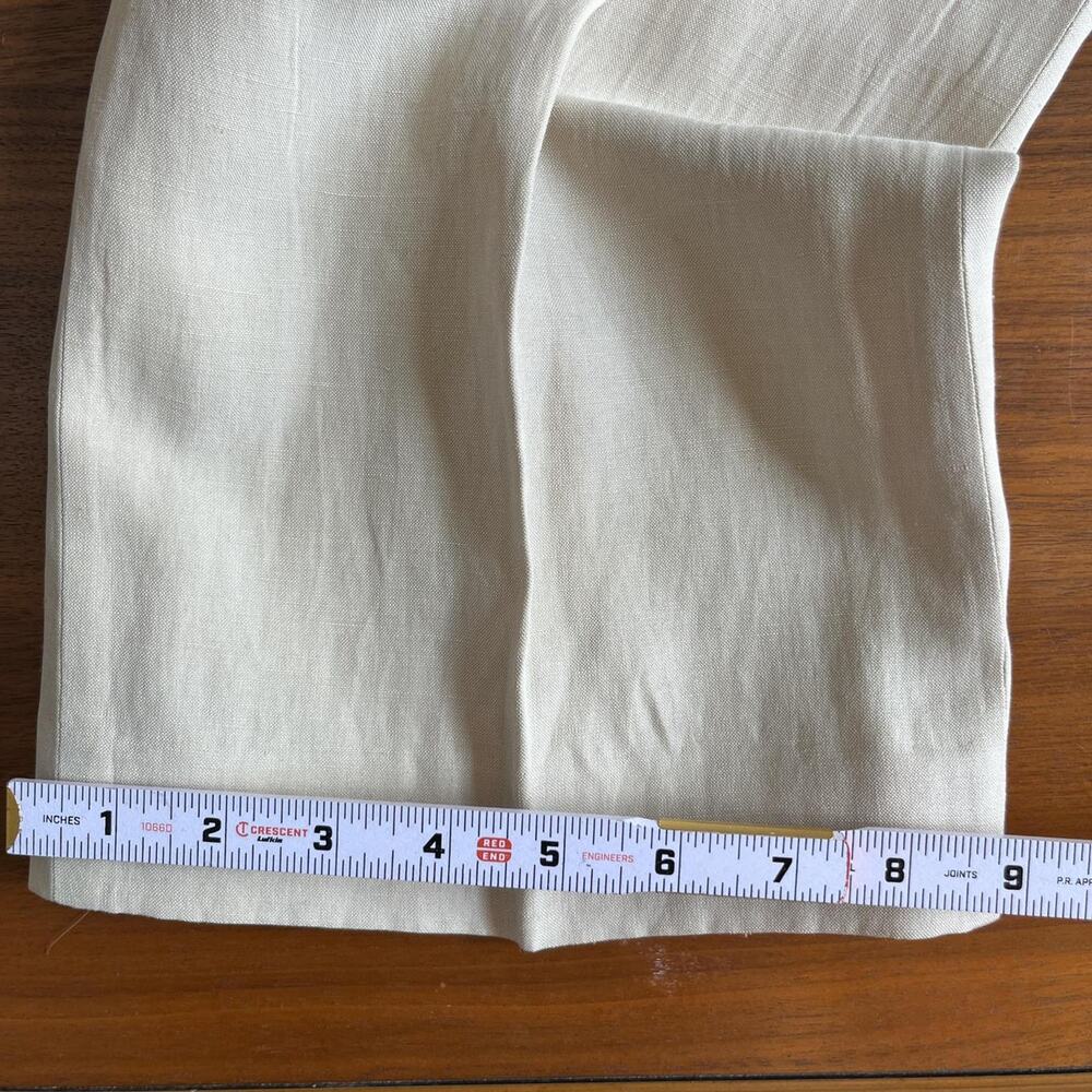 Ralph Lauren Cream Linen/Silk Pants - Picture 8 of 8